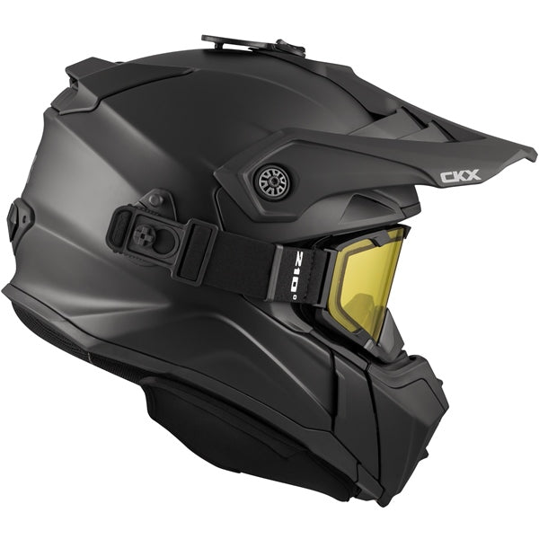 CKX Titan Original Helmet - Trail and Backcountry Solid - Included 210°  Goggles