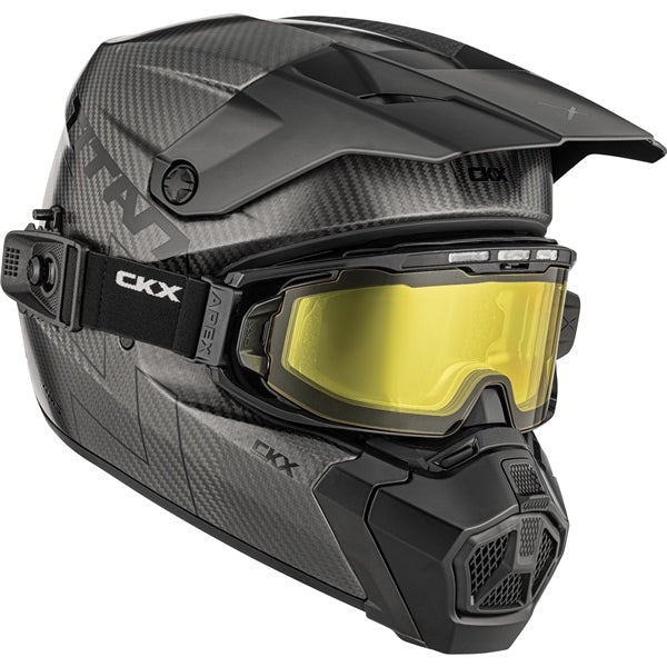 black titan solid motorcycle helmet CKX Titan AMS Carbon Helmet Solid