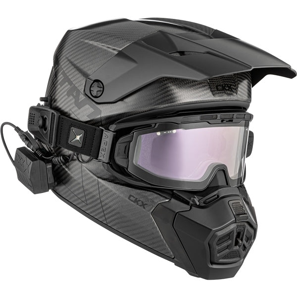 CKX Titan AMS Carbon Pro Helmet Solid - Apex Goggle included  CKXgear