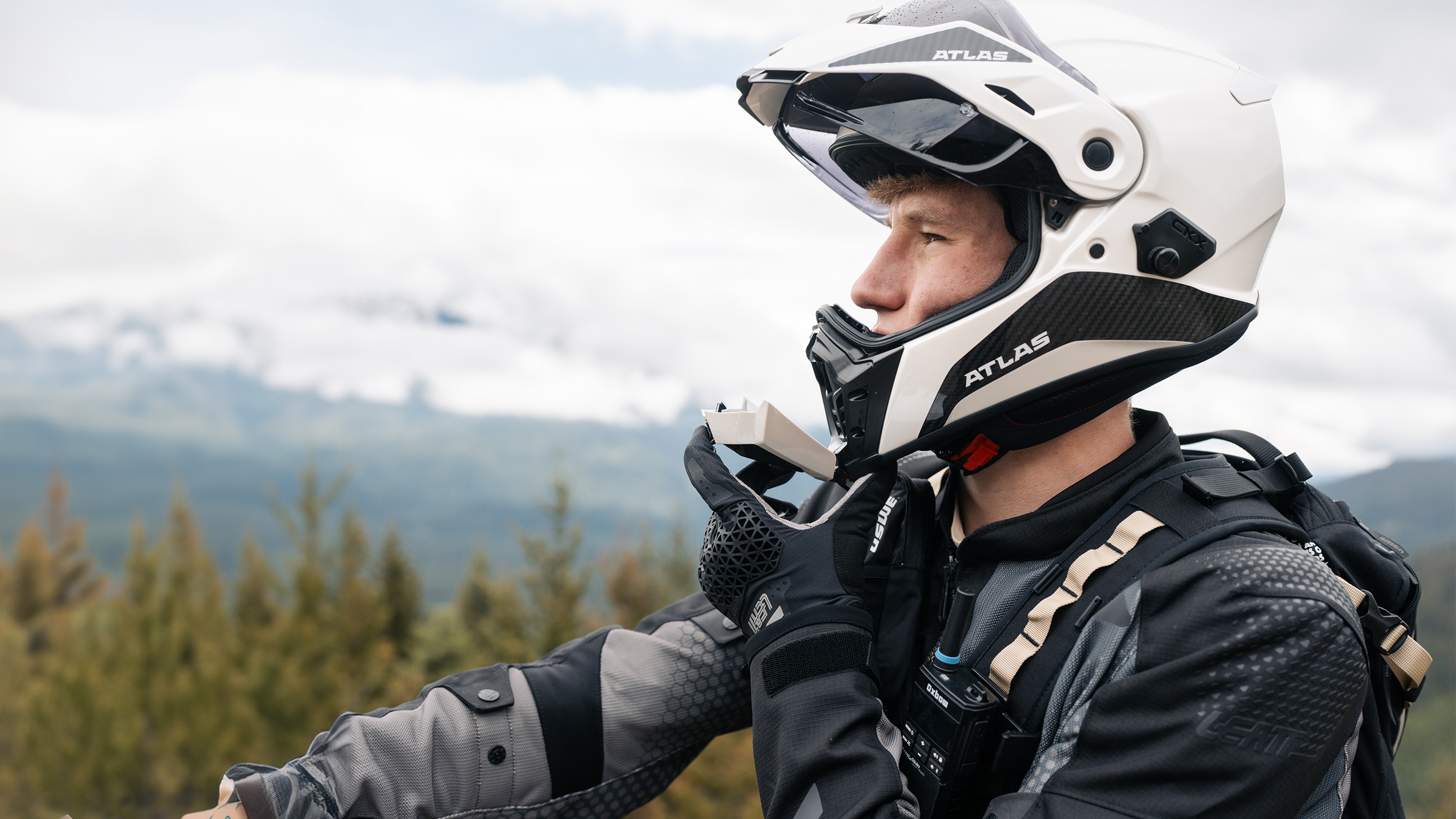 Motorcycle: dual sport helmets