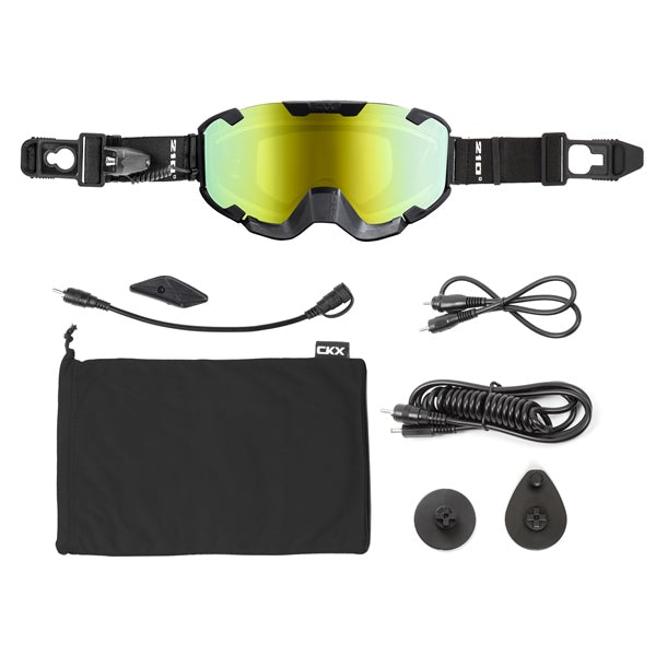 CKX Insulated Electric 210° Goggles for Trail Matte Black – CKXgear