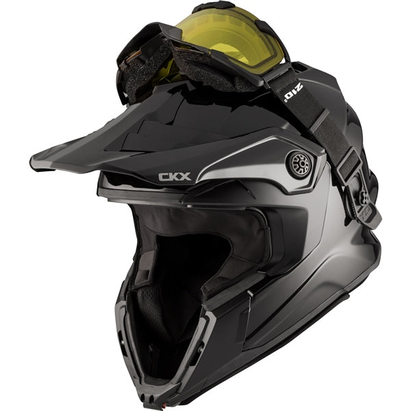 CKX Titan Original Helmet - Trail and Backcountry Solid - Included 210°  Goggles