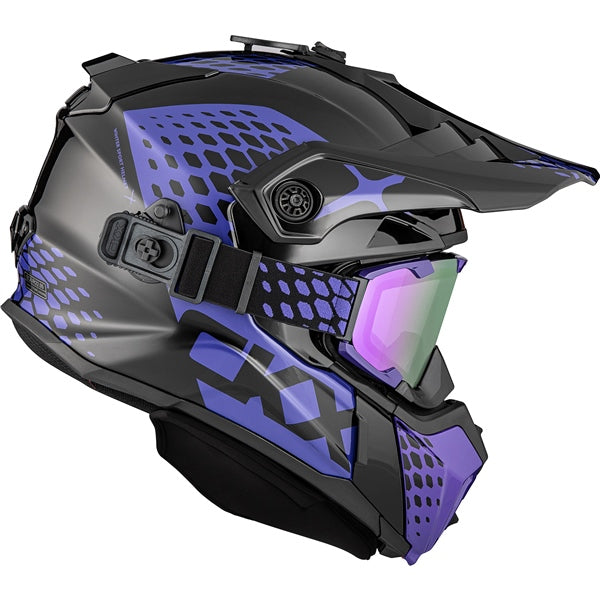 CKX Titan Original Helmet - Trail and Backcountry Viper - Included 210°  Goggles