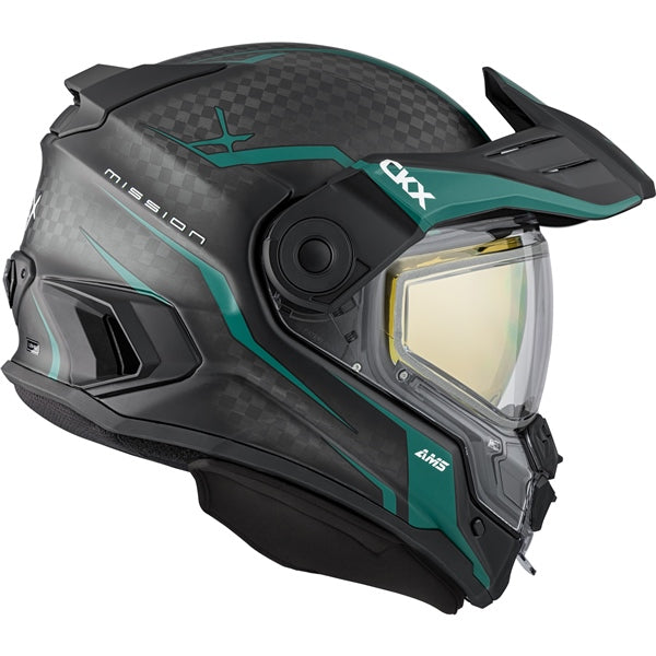 CKX Mission Free-Face Helmet - Carbon Fury – CKXgear CKX Mission Free-Face Helmet - Carbon Fury – CKXgear