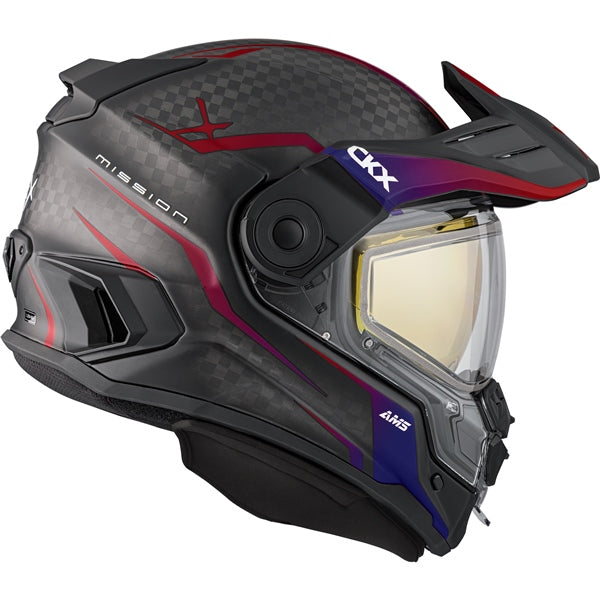 CQ3.Ｃ CKX Mission Free-Face Helmet - Carbon Fury – CKXgear
