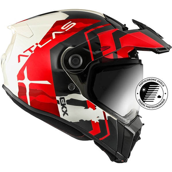 atlas x treme bike helmet CKX Solid Single photochromic visor : Automotive fog/Anti AIR ATLAS Limar x 3T