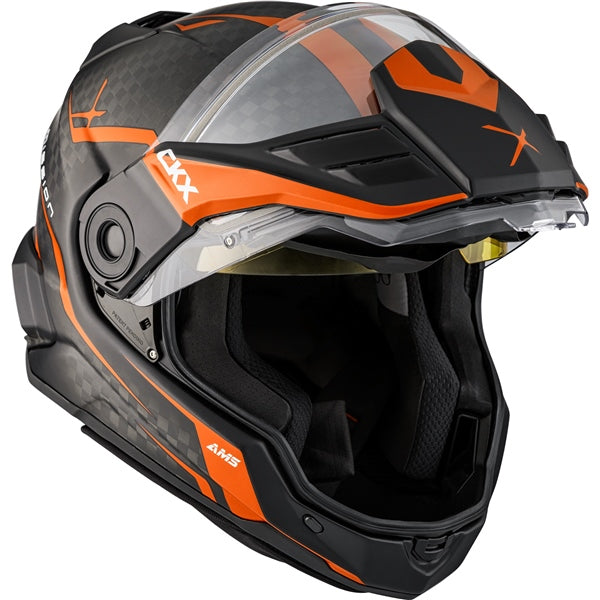 CQ3.Ｃ CKX Mission Free-Face Helmet - Carbon Fury – CKXgear